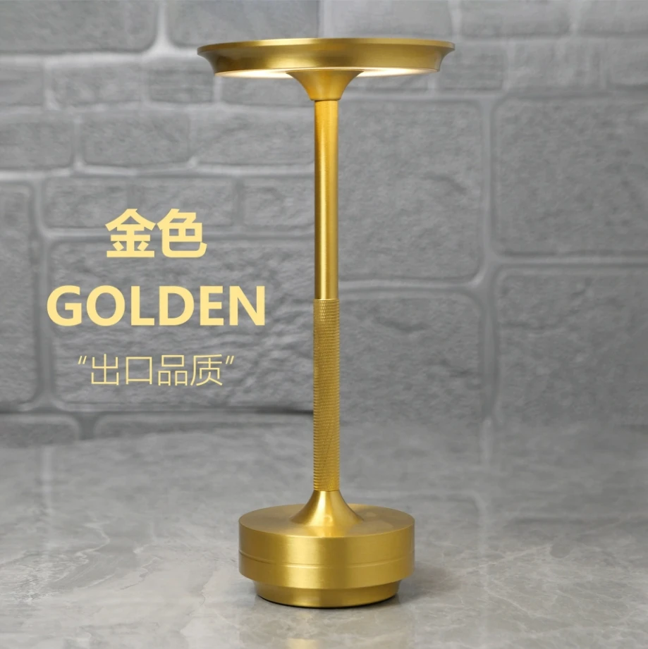 Cordless Table Lamp Rechargeable Dimmable Retro Night Light Touch Lamp Portable for Outdoor Patio Bar Restaurant Bedroom Bedside