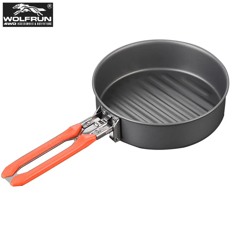 

Camping Non-stick Frying Pan Picnic Carrying Cooking Utensil Outdoor Hiking Frying Pan Skillet Lightweight Stick Free Cookware