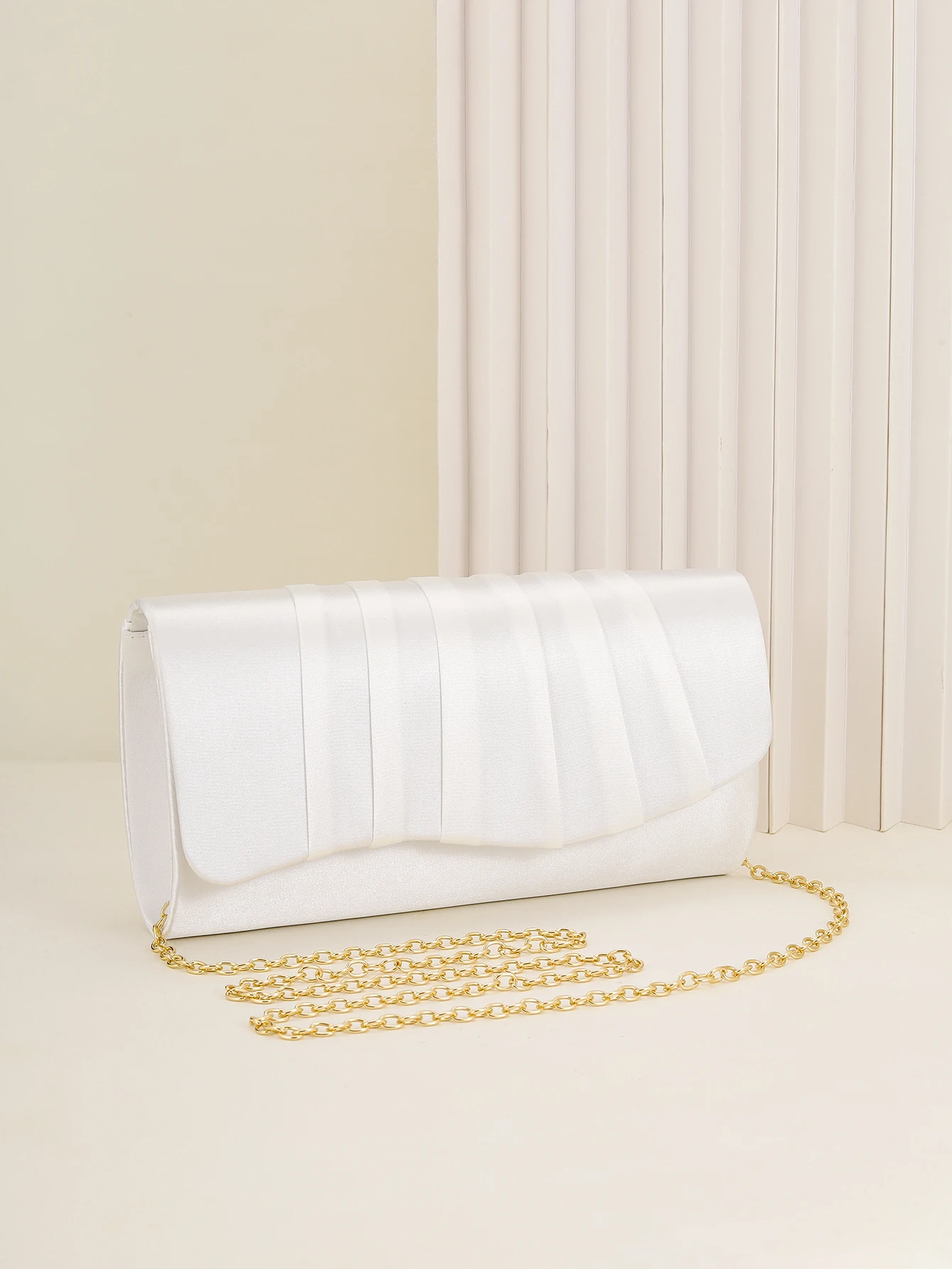 Damen-Dinner-Tasche, plissiert, einfarbig, Clutch, Party, Abendessen, Hochzeit, leicht, luxuriös, Umschlag, Abendtasche für Abschlussball, Abendessen/Bankett – Detail 18