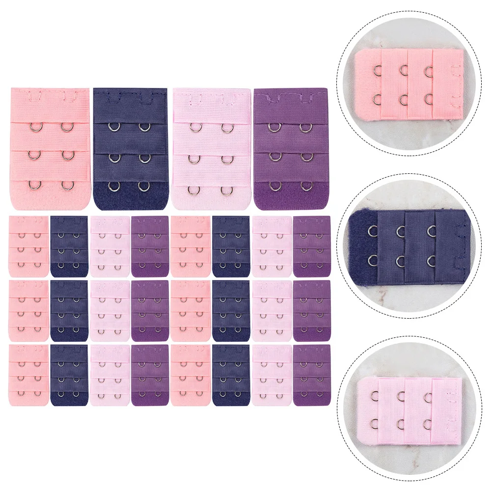 30 szt. Przedłużaczy do biustonosza, elastyczne paski z haczykami, wygodne akcesoria do biustonosza, regulowane przedłużacze do biustonosza dla kobiet w ciąży i do codziennego użytku.