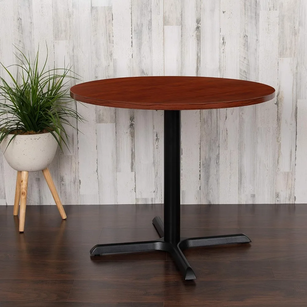 Round Multi-Purpose Conference Table in Cherry - Meeting Table for Office