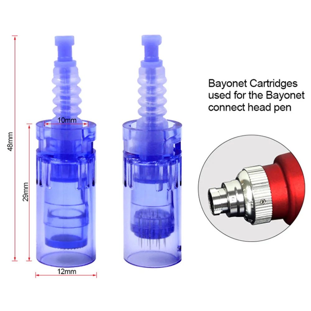 100/50/10Pcs Dr.Pen Tattoo Bayonet Cartridge Needles Replacement For Dr pen N2/M7/M5/E30/A6/A1/A10 Micro Needle