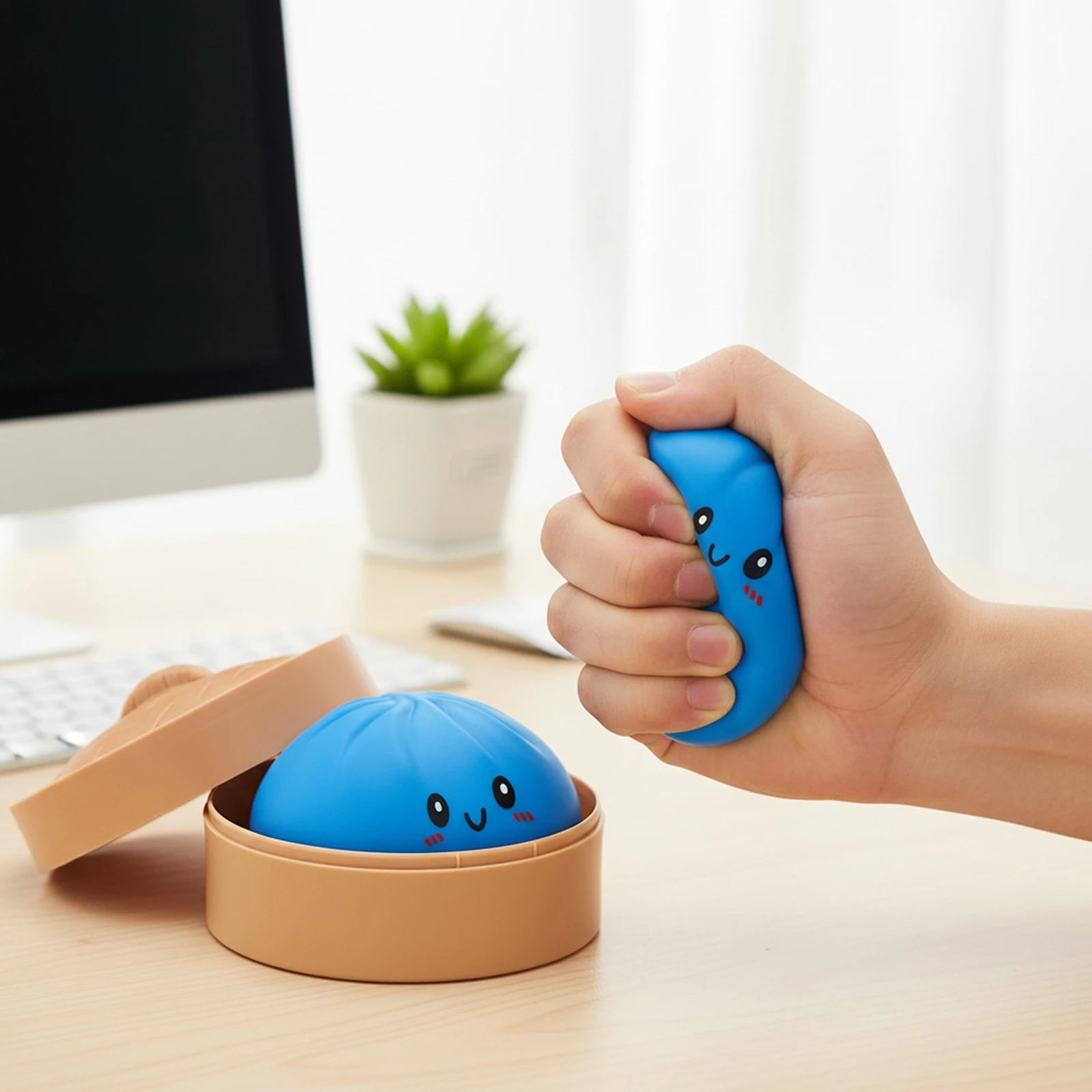 Bola Antiestresse de Desenho Animado em Formato de Animal, Brinquedo Sensorial Macio de Farinha para Aliviar o Estresse, Presente para Crianças