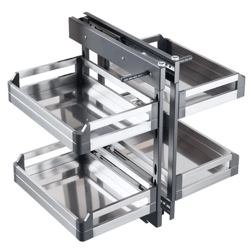 Cabinet accessories: drawer basket, stainless steel pull-out cabinet organizer, kitchen basket drawer, kitchen storage