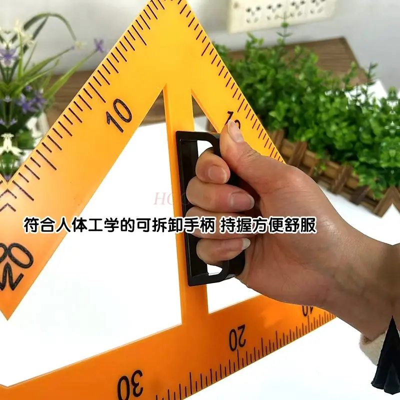 2-teiliges magnetisches Dreiecksbrett-Set aus Kunststoff für den Unterricht, Kreide, Whiteboard-Stift, spezielle Lehrmittel