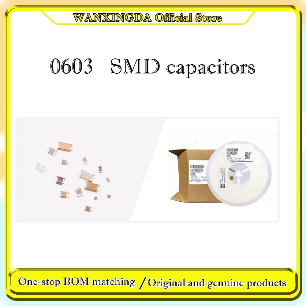 

0603 SMD capacitance 100Pcs 4000Pcs 120pF 150pF 180pF 200pF 220pF 270pF 300pF 330pF 360pF 390pF 470pF 510pF 560pF 680pF 820pF