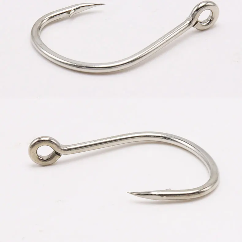 ZYZHE 7~10 Stück/Beutel Meeresangelhaken, Breitbauch-Fischhaken, Haken aus Hochkohlenstoffstahl, Slow-Jigging-Bootsangelhaken, Angelzubehör – Detail 9