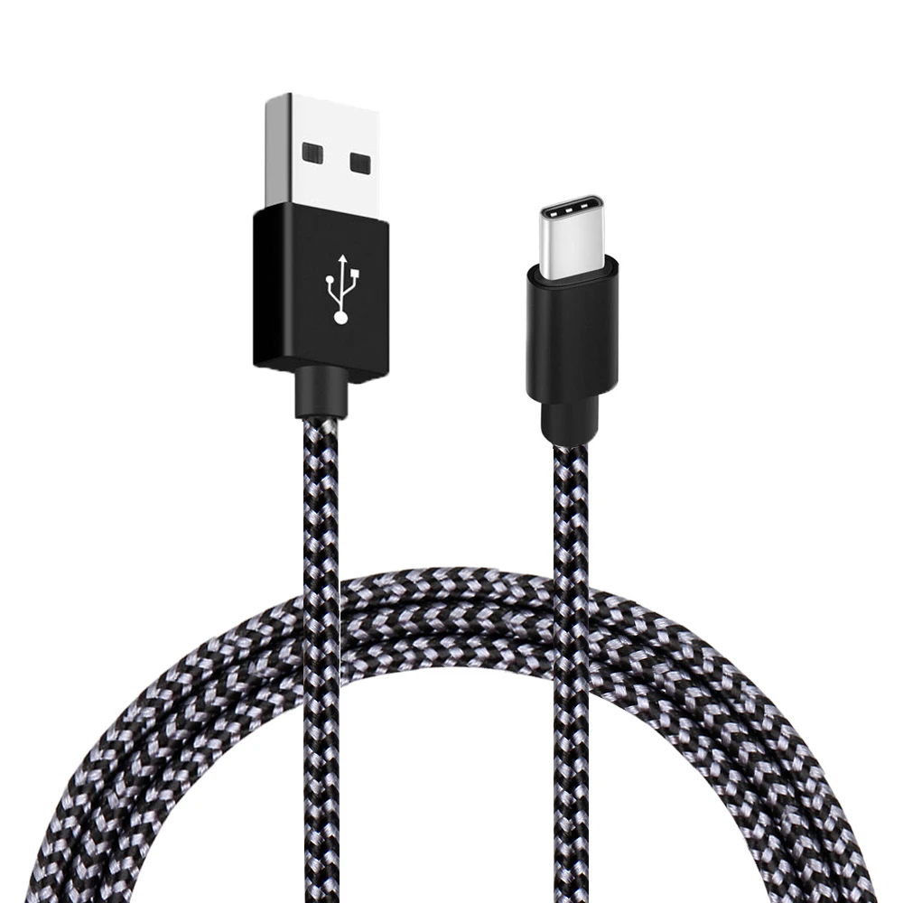 USB Typ C Kabel Datum Sync 2,4 A Schnelle 1M 2M 3M Lade Nylon Geflochtene Draht Ladegerät kabel Für Samsung Huawei Android Handy