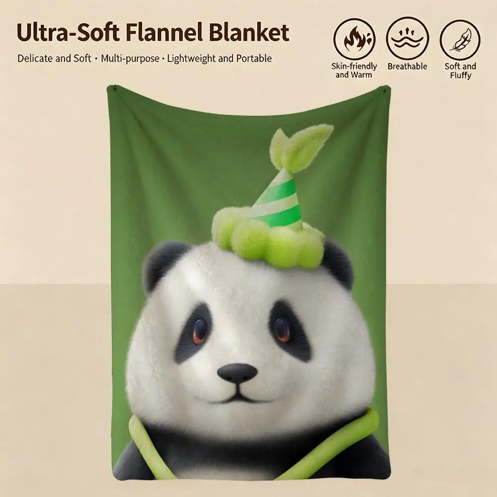 game P-Party Animals-s Throw Warm Soft Flannel Blanket, Multi-use for Sofa Bed Camping Travel Nap