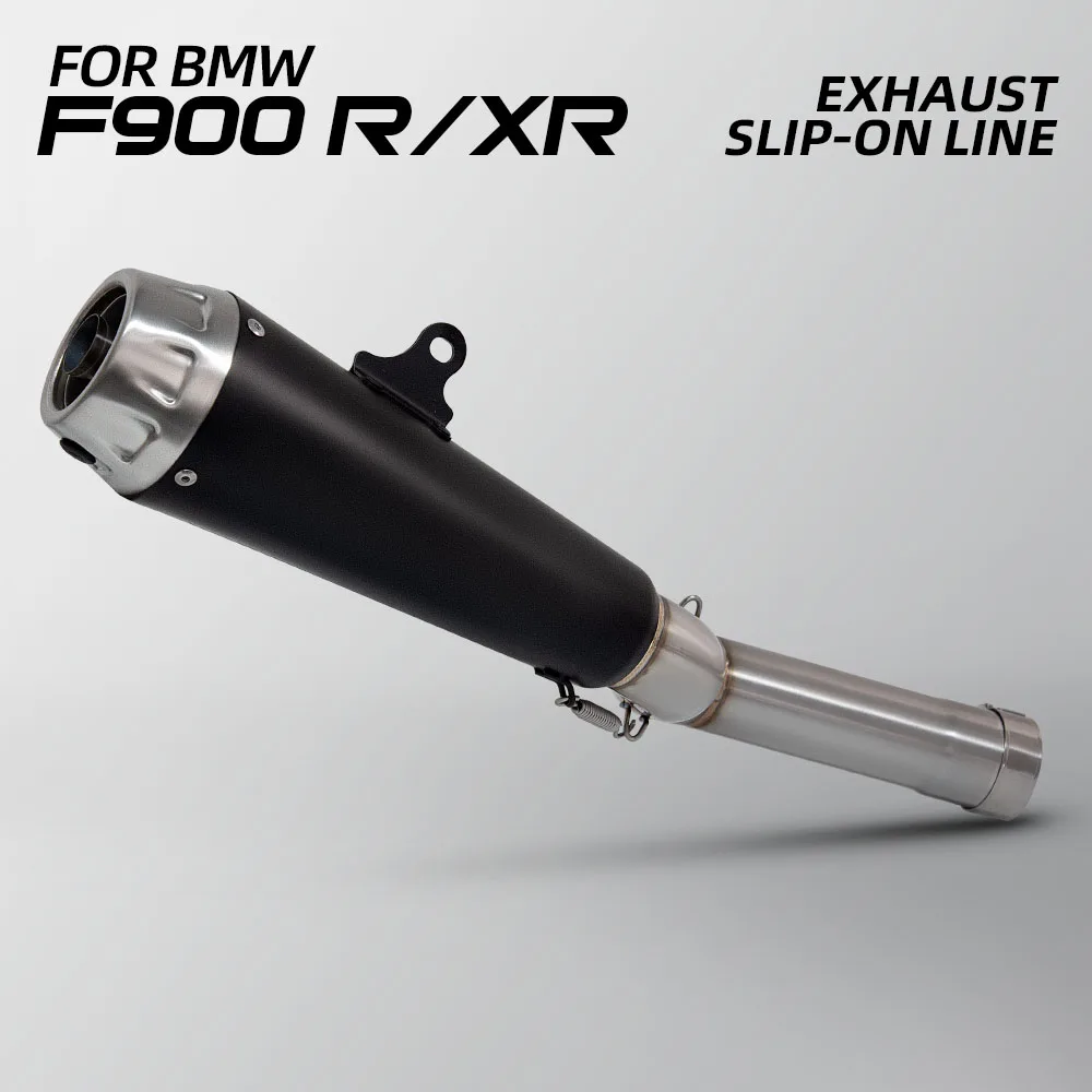 

For F900 F900R F900XR 2020-2024 Motorbike Slip On Line Exhaust Escape Middle Pipe Muffler