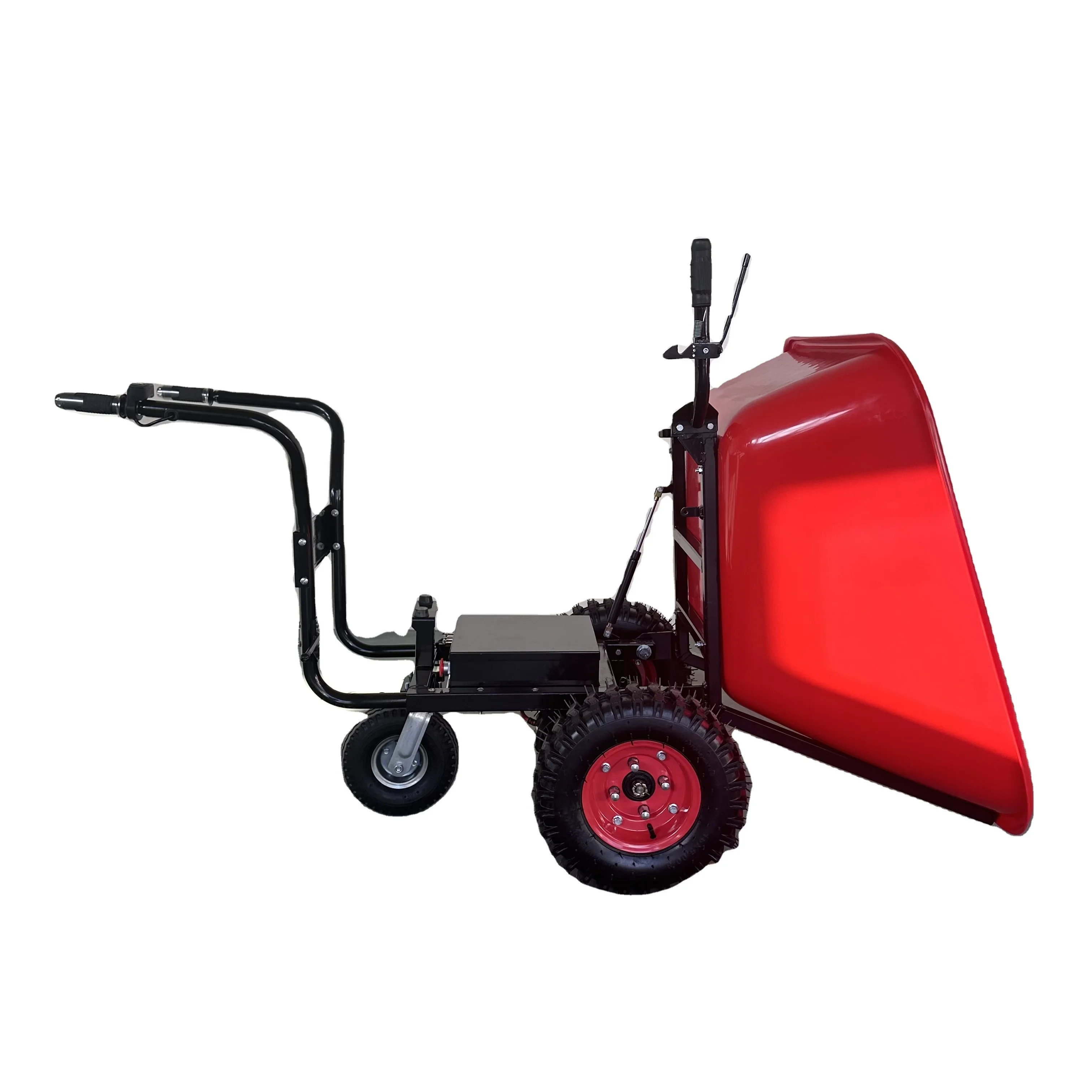 Power Barrow Utility Cart  Electric 500W Battery Driven 300kg Load 240L