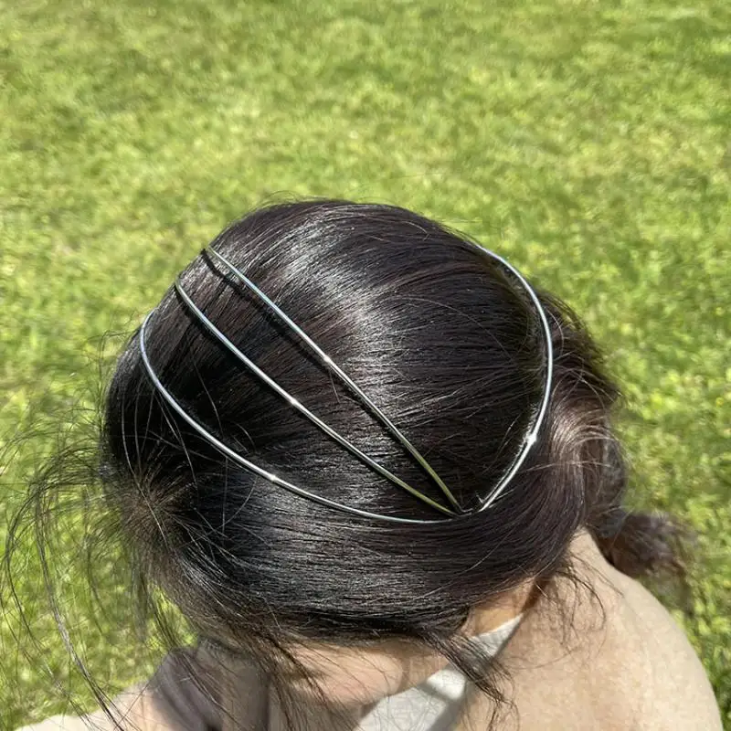 Y166 Dreischichtiges DIY-Kronen-Stirnband, weiche, rutschfeste Basis für Frauen und Studenten, zum Gesichtwaschen, für DIY-Haarbaste – Detail 2