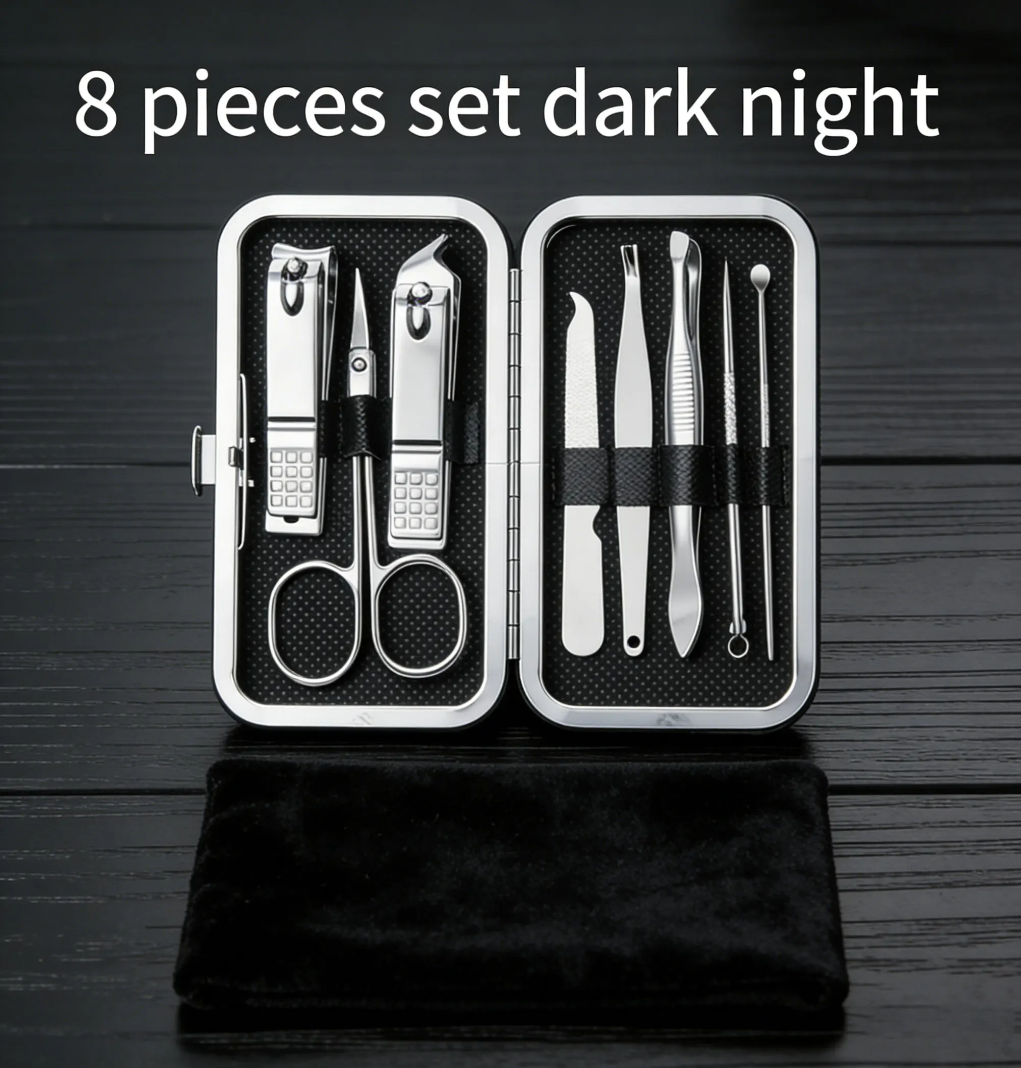 

Набор для маникюра из 8 предметов, портативный набор для стрижки ногтей для дома и путешествий