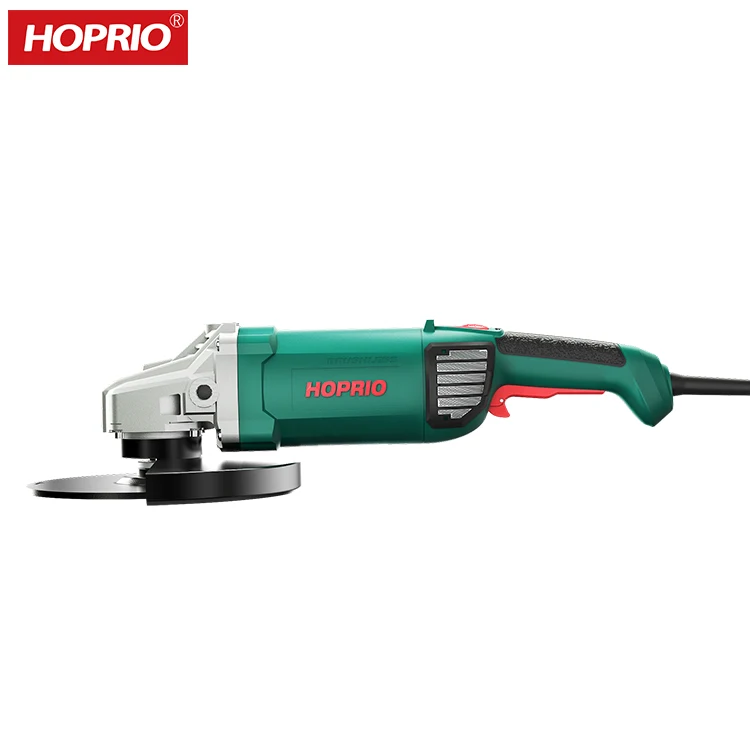 HOPRIO angle grander cutter machine 220V 2600W 5500RPM 9 inch brushless grinder manufacturer