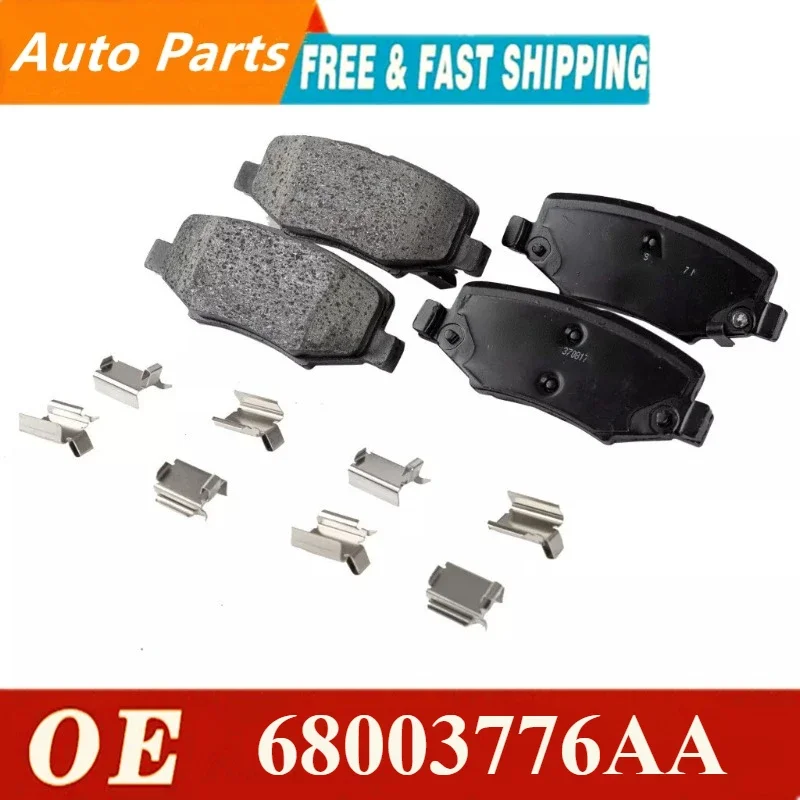 High quality  2-Wheel Set  Brake Pads Fit For Jeep Wrangler 2007-2017 Rear 68003776AA Car Accessories