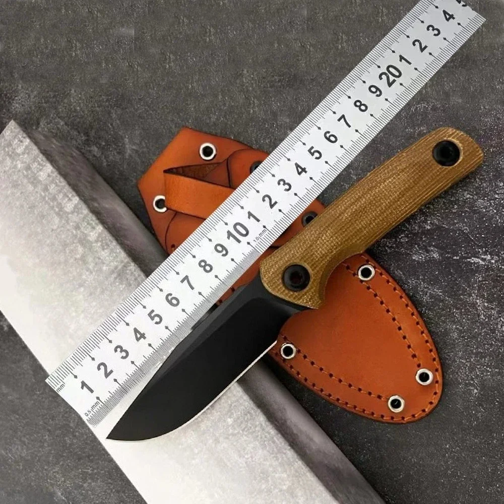 0004 Stainless Steel D2 Straight-edge Knife with G10 Handle Emergency Tools for Outdoor Jungle Exploration - Escape Knife