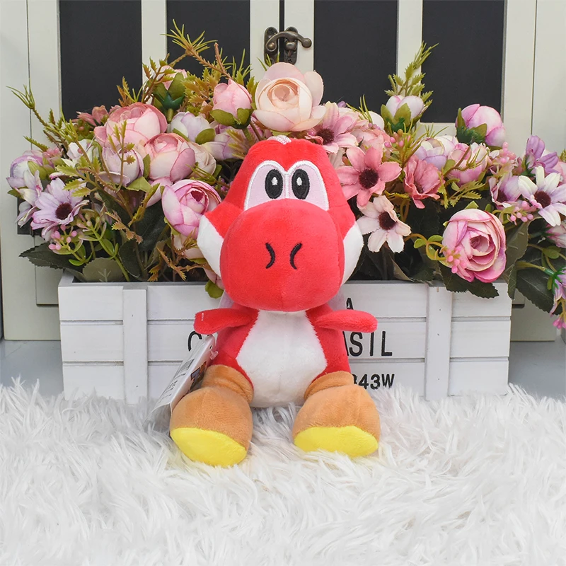 10 kolorów Mario Bros pluszowe zabawki fioletowe Yoshi pluszowe zabawki zielony czerwony niebieski Yoshi czarny różowy Yoshi Koopa Troopa lalki Anime Plushie