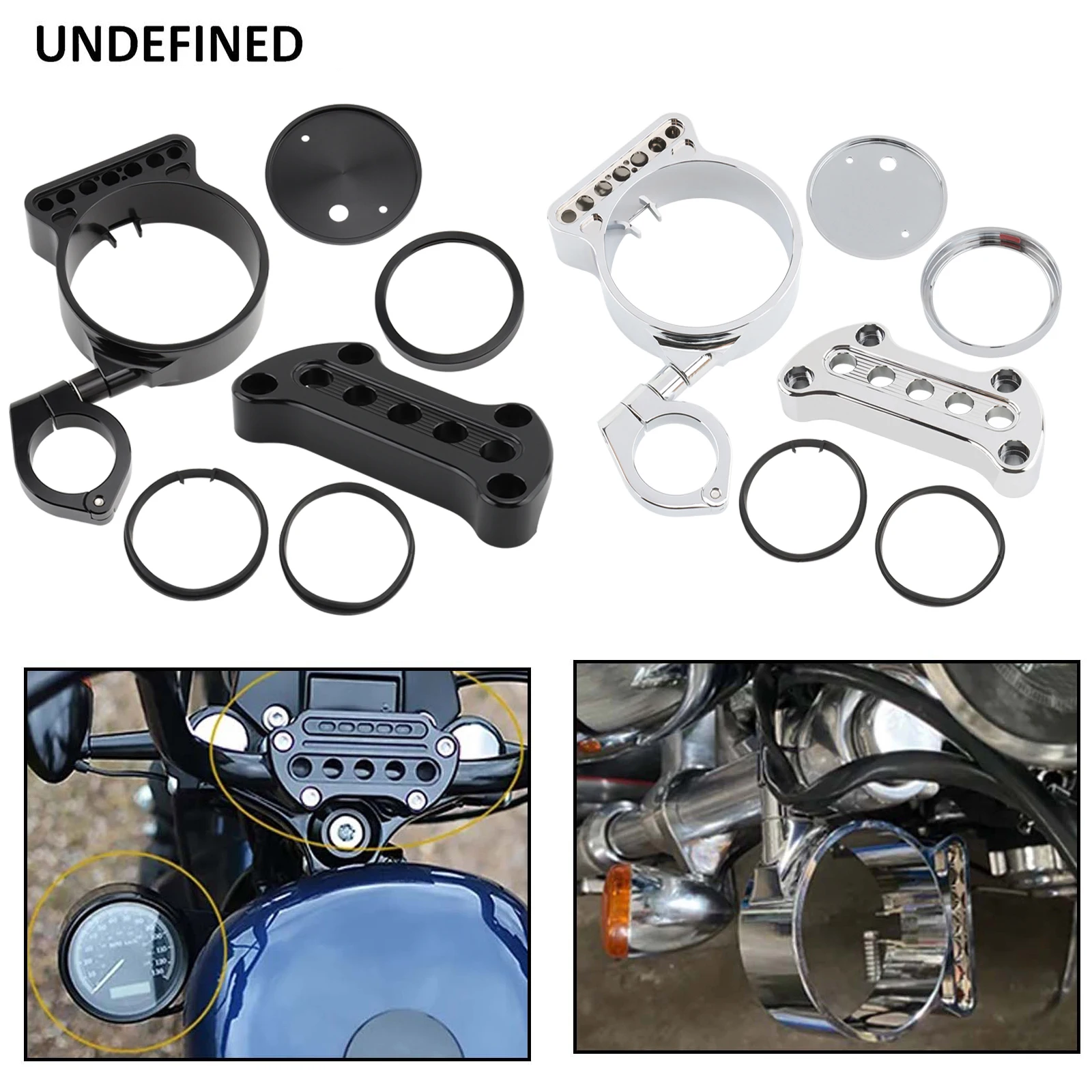 

Motorcycle Instrument Bracket Speedometer Bracket Housing Side Mount Relocation Cover Fit For Harley Sportster 883 XL FX Dyna