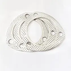 Exhaust Decat Pipe Flange Gasket 5pcs/Lot  Car Engine Exhaust Gasket/ Universal Exhaust Pipe Gasket with Three Holes