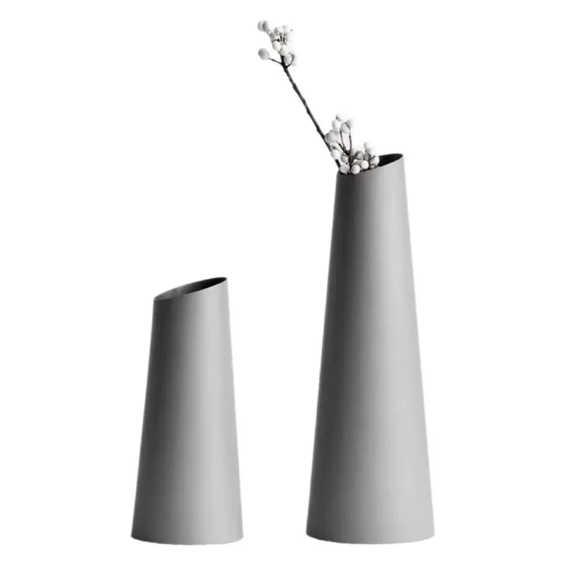 

Stainless steel high value wabi wind vase hydroponic green plant ornament flower arrangement device