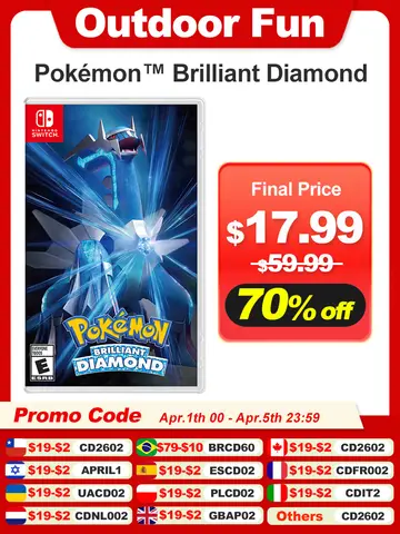 Pokemon Brilliant Diamond Nintendo Switch Games Pokemon Series Game 100% Official Physical Game Card Support 3 Modes For Switch