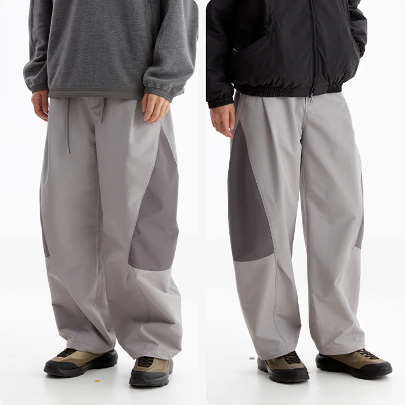 Men's Water-Repellent Cargo Pants - Anti-Static & Stretch Waist Lightweight Technical Trousers for Autumn Outdoor Work & Hiking
