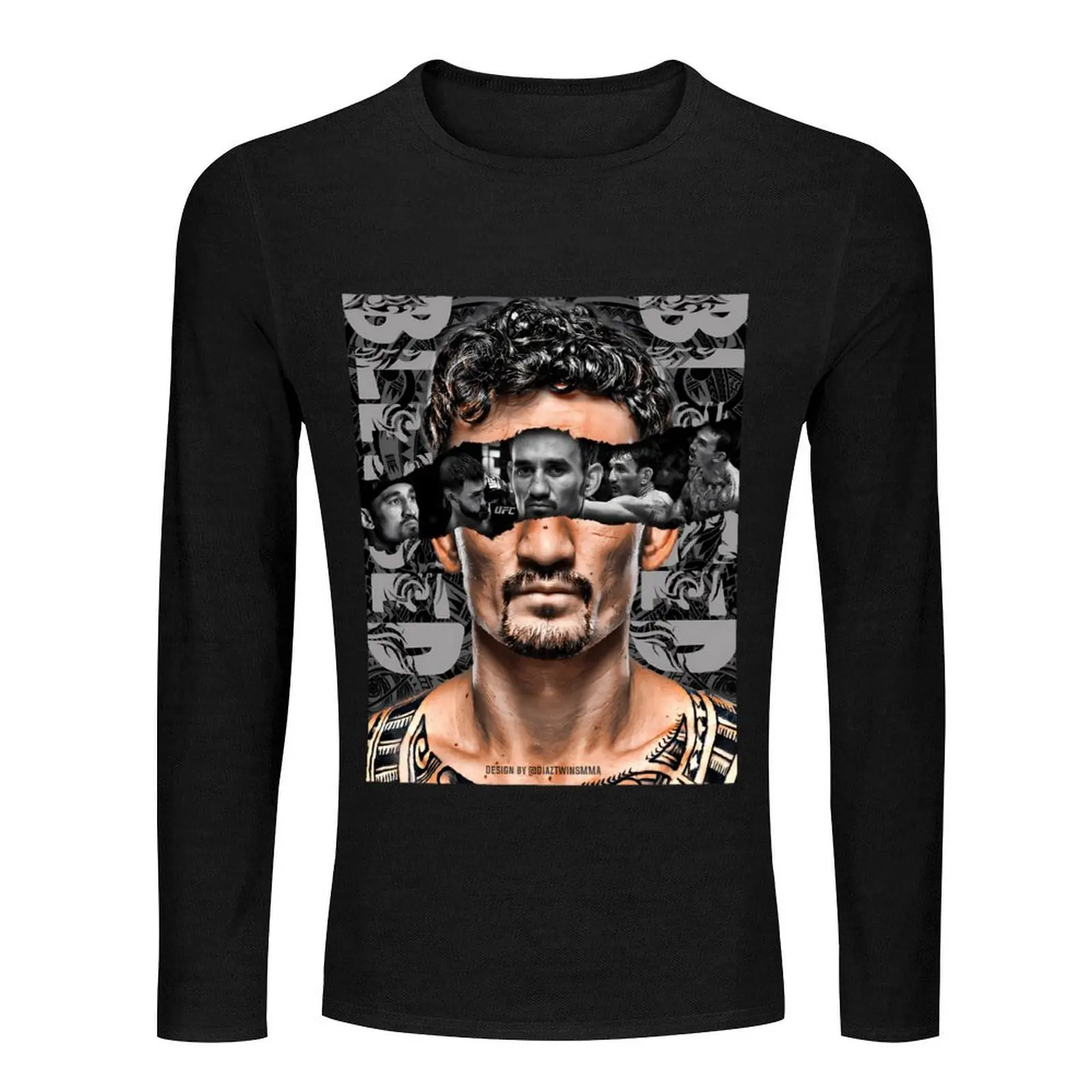 Max Holloway - Blessed Art Long T-Shirt Tee shirt funny t shirts custom t shirts design your own men clothings