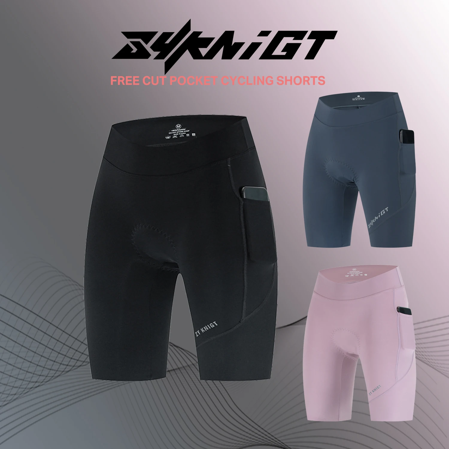 

ZYKNIGT Women's cycling bib summer cycling shorts women's special sponge cushion road bike riding pants with pockets