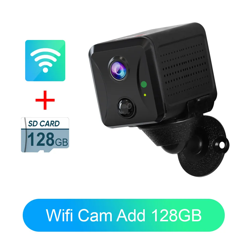 LS VISION Ubox Mini 4G Sicherheitskamera SIM-Karte oder WLAN HD Überwachungskamera 3800mAh Akku Energiesparend Sprachgegensprechanlage CCTV