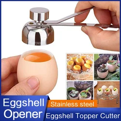 NEW Eggshell Topper Cutter Stainless Steel Egg Cracker Opener Remover Stonego Kitchen Tools