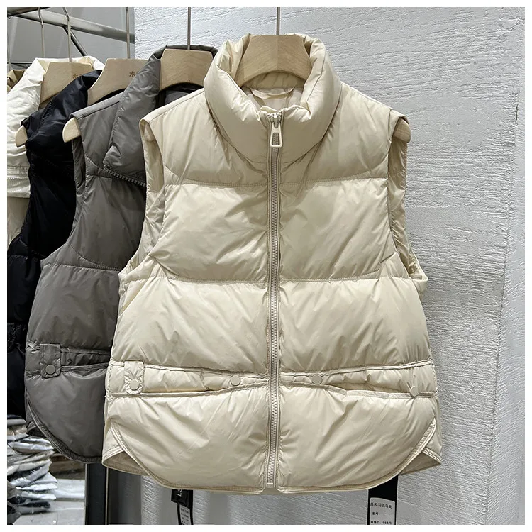 Women Autumn Winter Down Cotton Vest Jacket 2025 New Women Loose Stand Collar Vest Coat Women Short Vest Jacket Cotton Waistcoat 126 Sedb081a76059400580e8df849dc32f54O