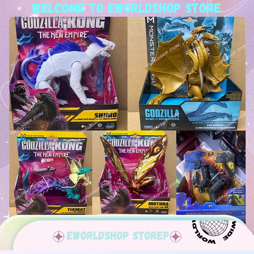 The New Empire Anime Figure Godzila X Kong Action Figure Godzilla King Ghidorah Mothra Tiamat Figure Collection Model Xmas Gifts