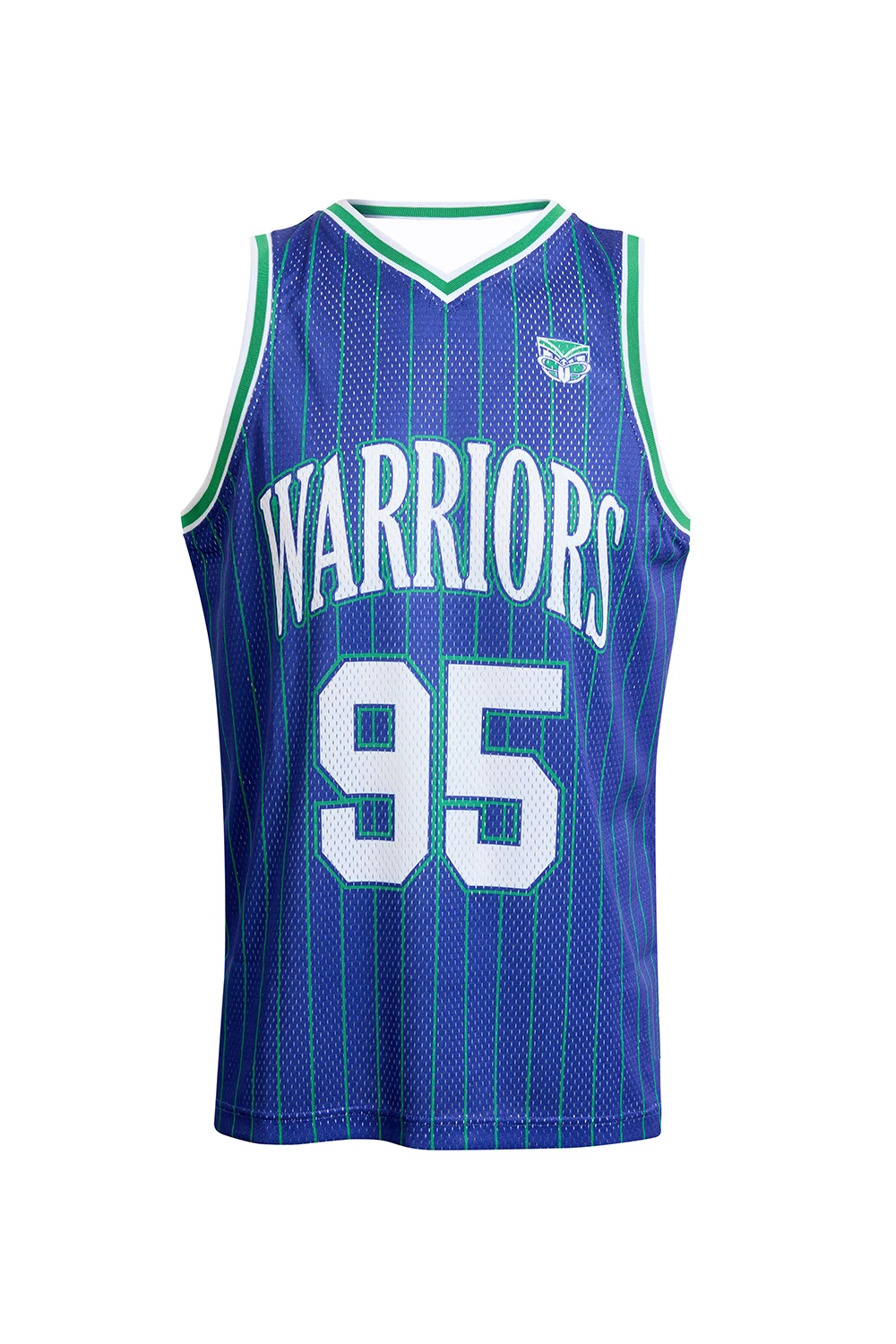 New Zealand Warriors 95# Retro Basketball Singlet Men Mesh Sleeveless Jersey Vintage Stripe Training Tank Top Fans Sports Tee