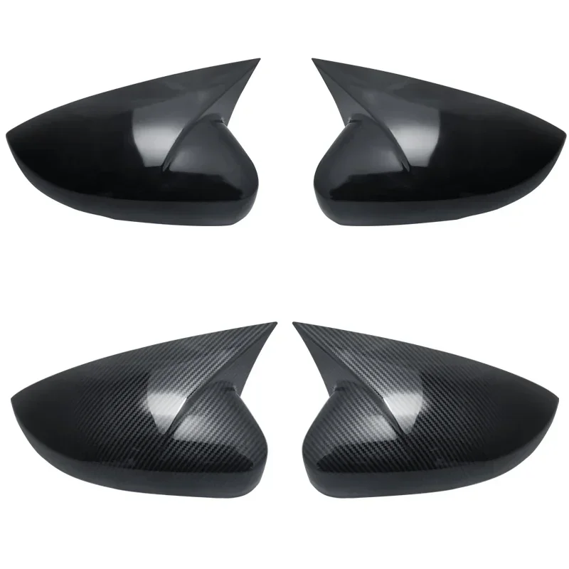 Gloss Black Side Wing Rear View Rearview Mirror Cover Case Caps Shell Replace For Volkswagen For VW Polo Mk5 6R 6C V 2009-2017