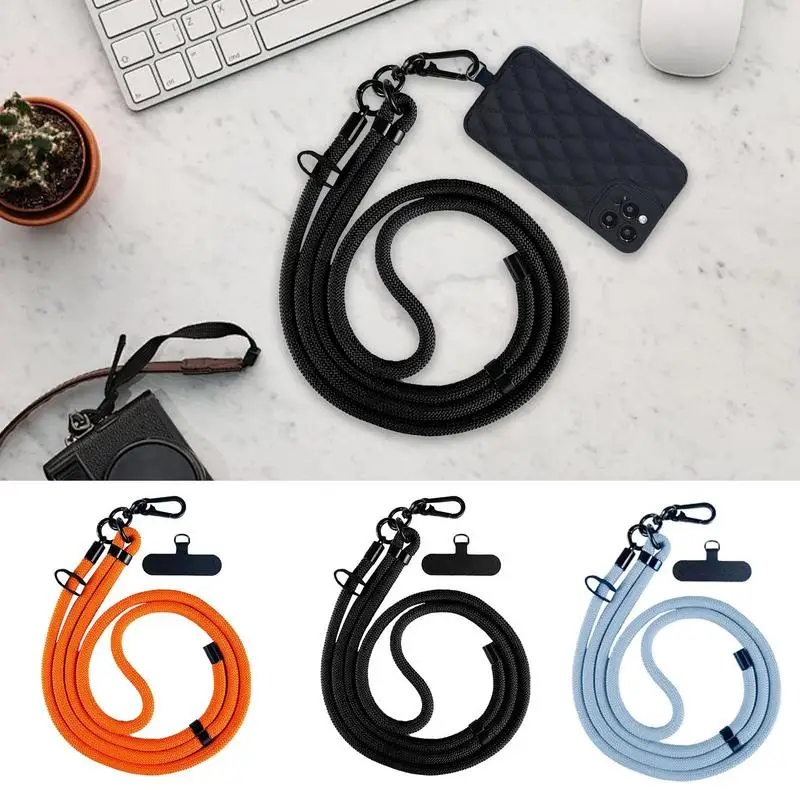 Cell Phone Lanyard Nylon Strap Anti-Theft Phone Lanyard Holder Wrist Strap Multifunctional Tether Tab Replacement Parts For Most