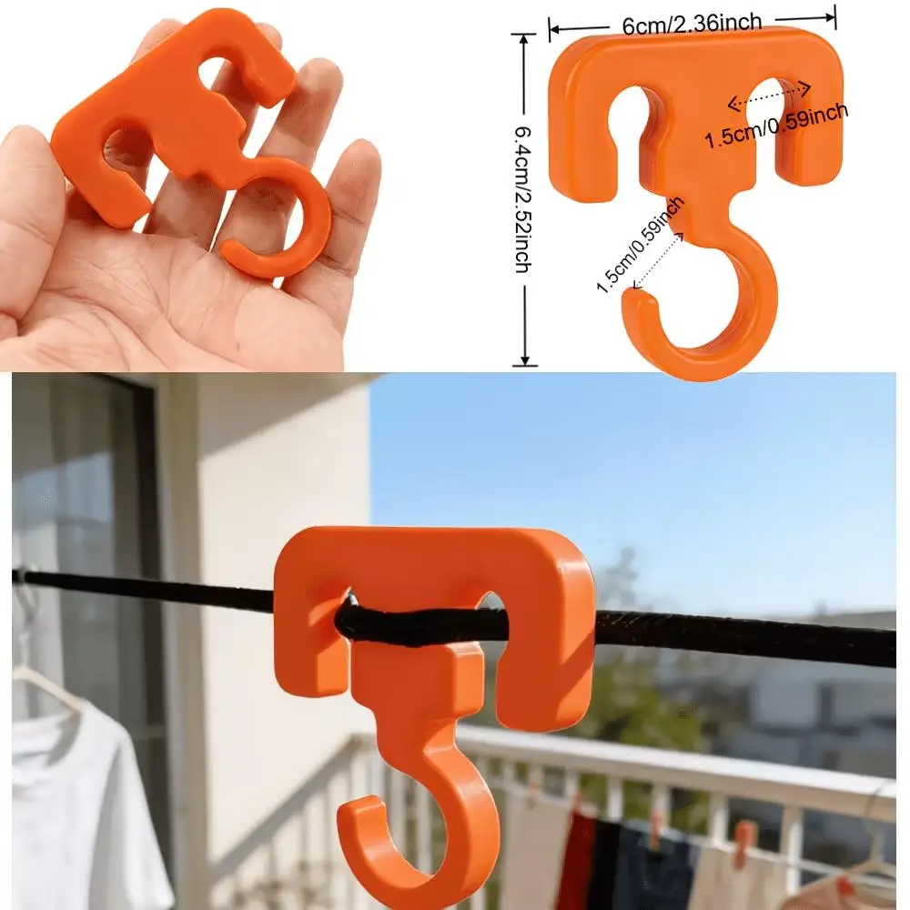 4Pcs/Pack Portable Rope Buckle Hook, Tent Canopy Guyline Clip, Suitable For Camping, Hiking, And Home Use As A Multi-Functional