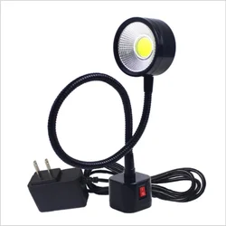 Lampe de Travail à Aimant Flexible pour Machine à Coudre, Super Brillante, 10W, pour Établi, Tour, Perceuse