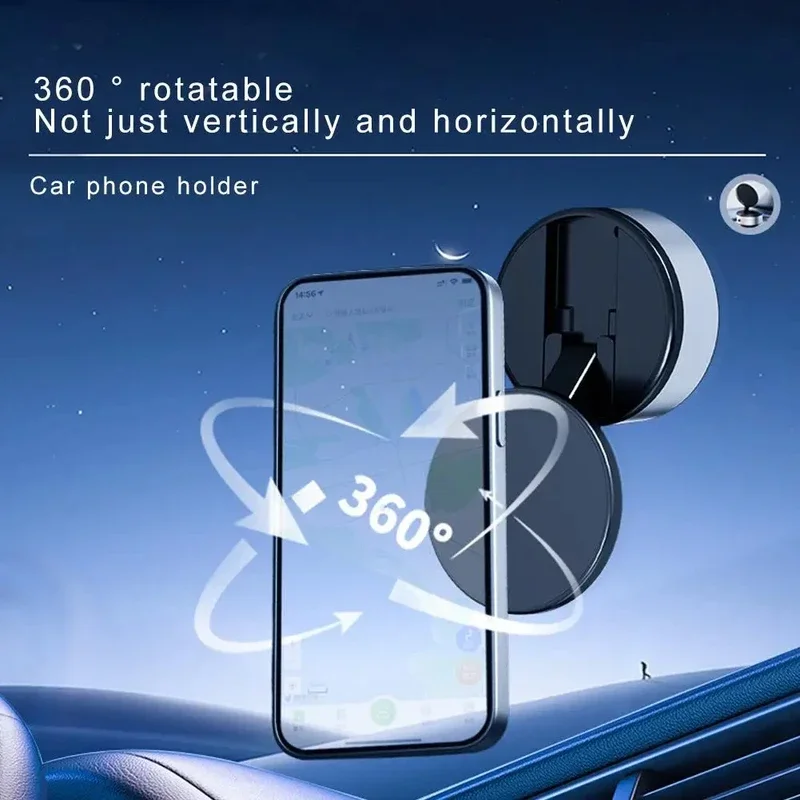 X10 New vacuum phone holder Suction Cup Folding Car Phone Stand Navigation Stand Suitable for iPhone 12/13/14/15 Series Models