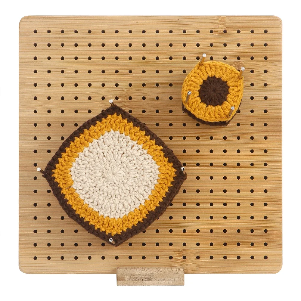 1Set Crochet Blocking Board - Smooth Surface Weaving Board, Ideal for Beginners & Advanced Crafters & Craft Enthusiasts