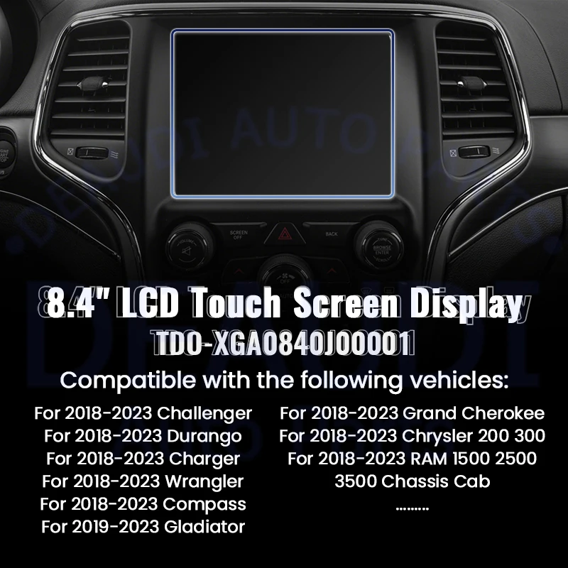 Touch Screen LCD Uconnect da 8.4 pollici per Jeep Grand Cherokee Dodge Durango RAM Radio Parts TDO-XGA084 muslimah BLM9611010