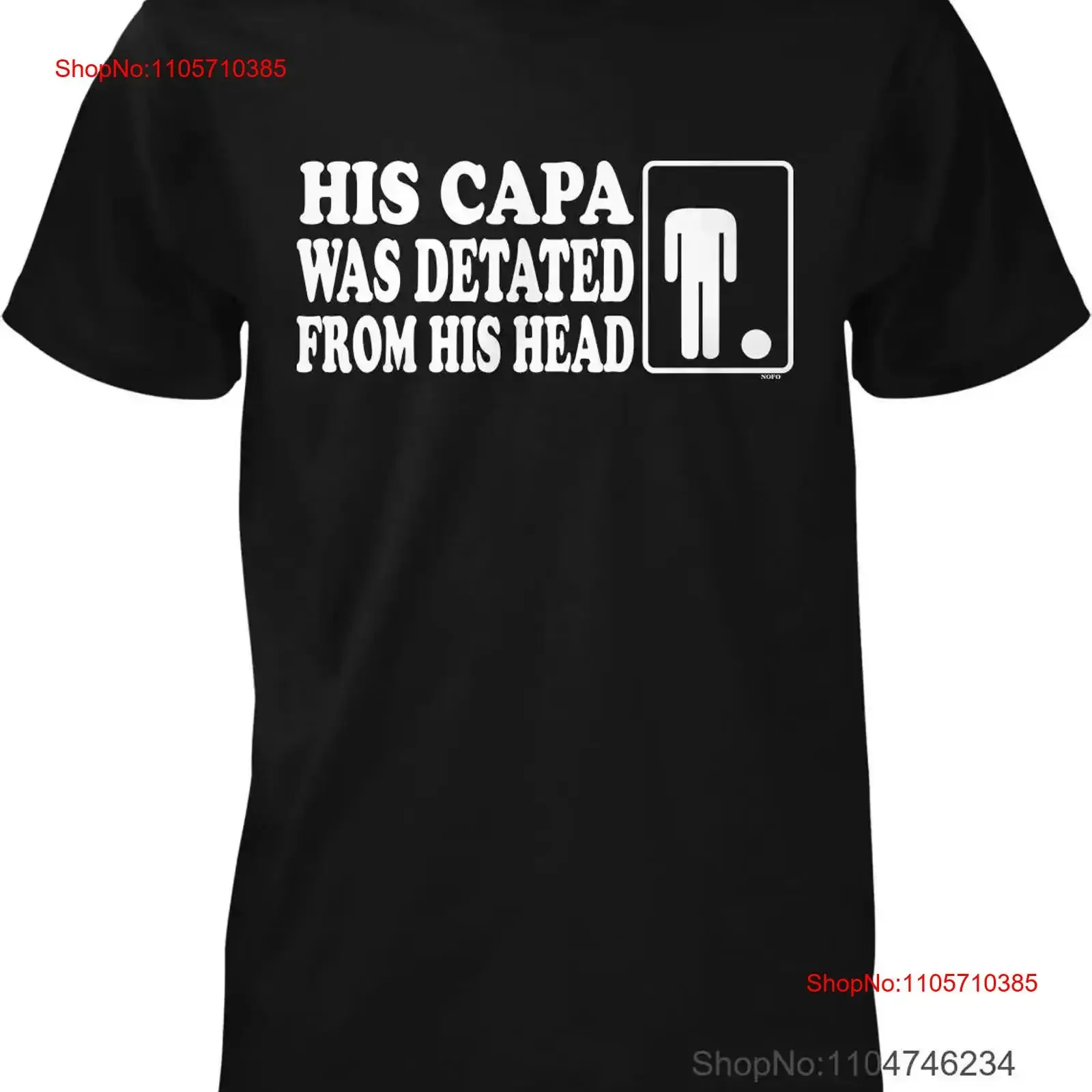 His Capa was Detated from Head Men's T shirt vintage Washed homme Slightly Stylish Stretched Top For Everyday Wear vintage