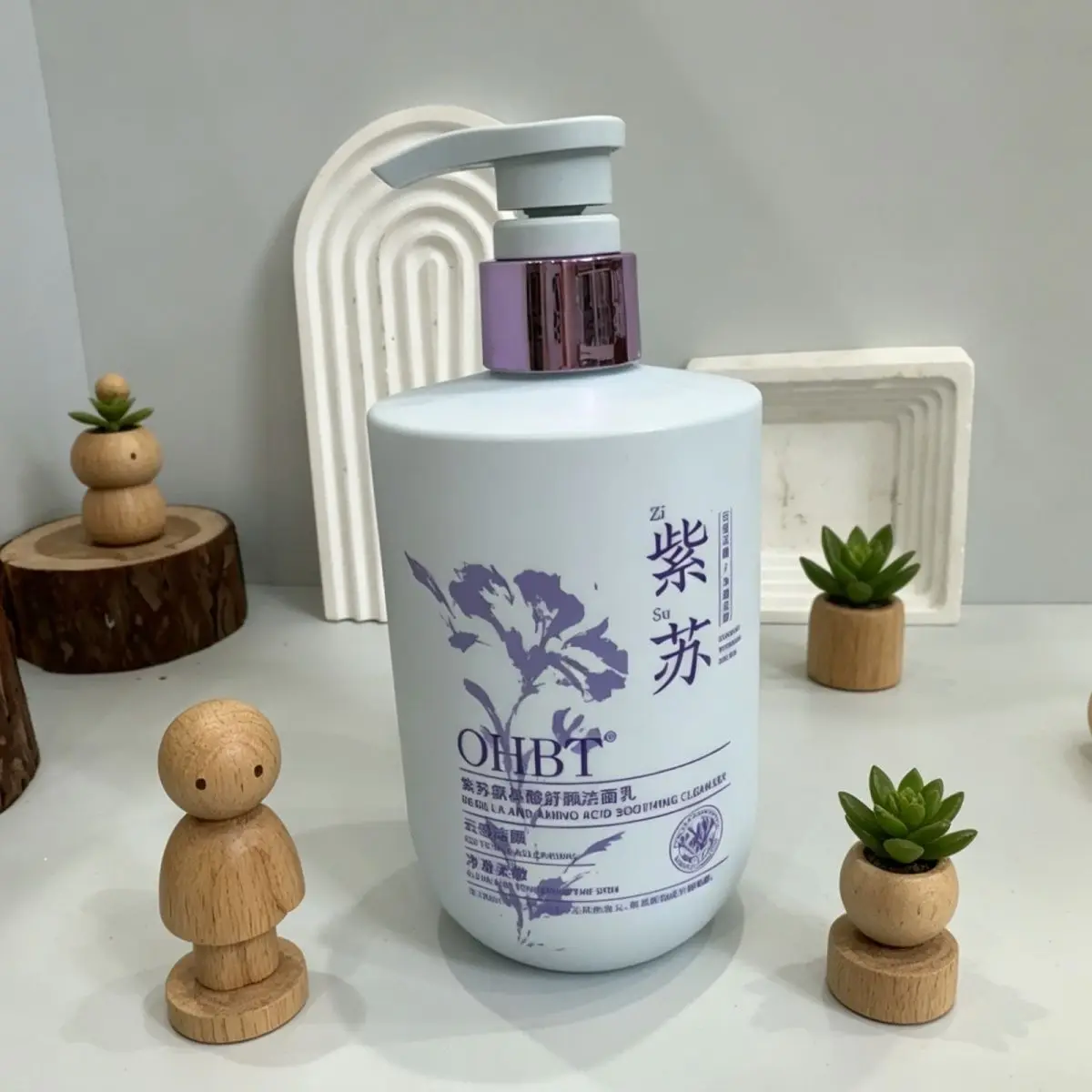 OHBT Perilla Seed Amino Acid Cleansing Mousse, Oil Control Deep Cleansing for Acne-Prone Skin, Pore Care & Blackhead Remover