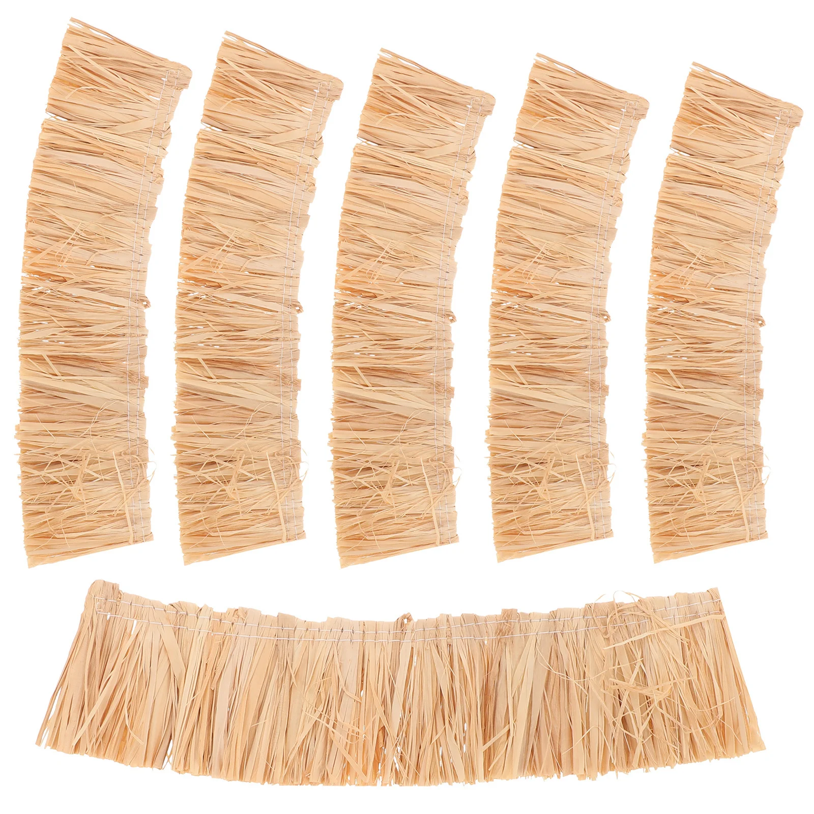 

6Pcs Miniature Roof Thatch Material Realistic Faux Grass Roofing for DIY Dollhouse Scene Crafting Tiny Thatch Roof Decorative