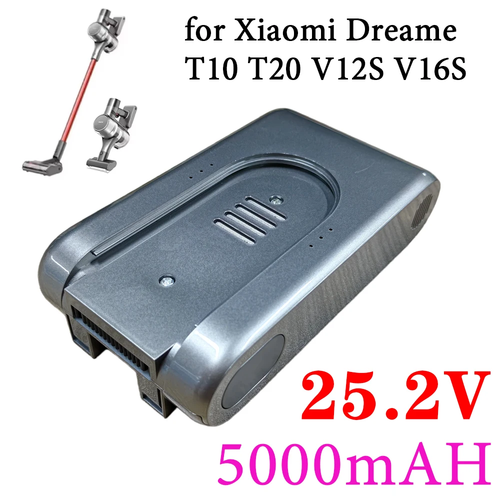5000mAh Replacement Battery for Xiaomi Dreame Vacuum Cleaner T10 T20 Li-ion New High Capacity Vacuum Cleaner Battery