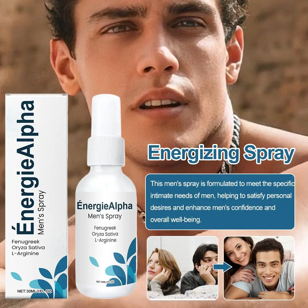 30ml Men's Care Spray Portable Refreshing Revitalizing Male Vitality Boost Formula Mist Body Care Long Lasting Oils External Use
