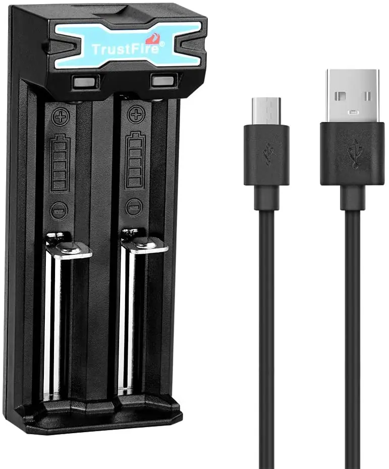 

TrustFire TR-016 Micro USB Battery Charger for Li-ion IMR 18650 10440 14500 16340 17670 18350 18500 Rechargeable 3.7V Batteries