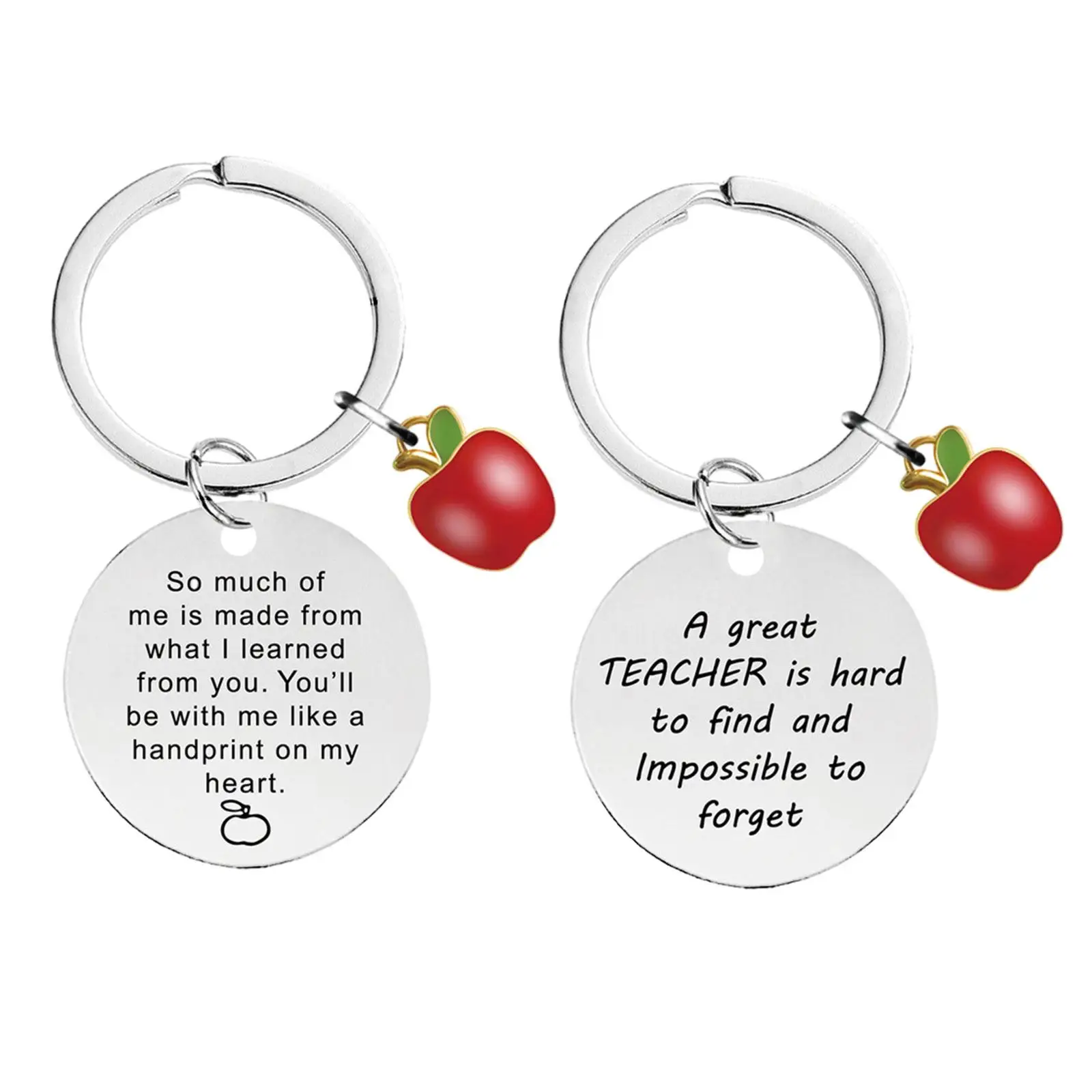 Teacher Appreciation Gift Keychain Christmas Gift Craft Themed Party Decorations Creative Women Xmas Graduation Keyring