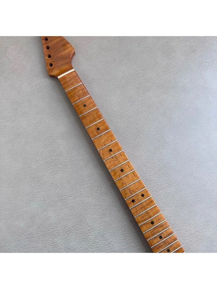 

Electric Guitar Neck Tiger Pattern Grilled Maple Neck 21 Items DIY Electric Guitar Neck