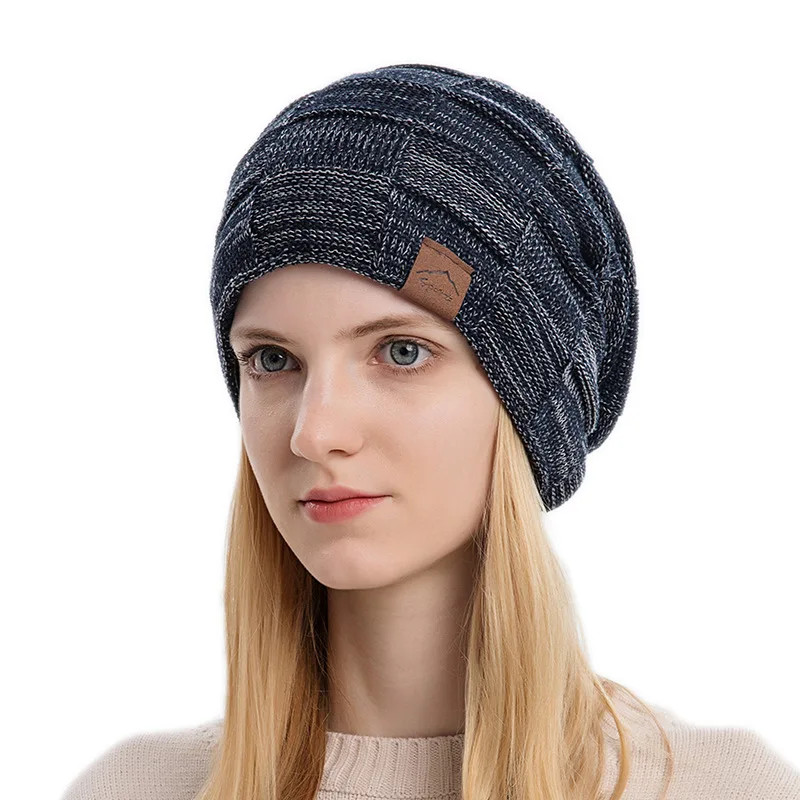 Vielseitige Strickmütze aus Plüsch in verschiedenen Farben für Herbst und Winter mit warmer und modischer Pullovermütze, europäischer und amerikanischer Winterh – Detail 14