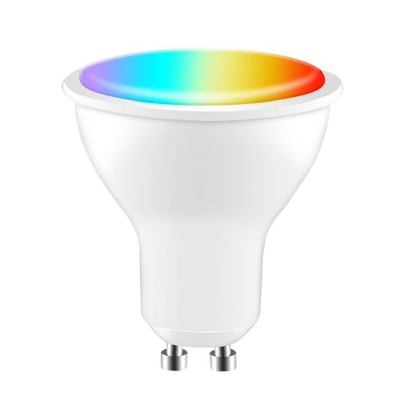 

Tuya GU10 Smart LED Bulb Dimmable 5W AC200-240V WIFI+Bluetooth Smart Life App Control Work With Alexa Google Home 1PCS